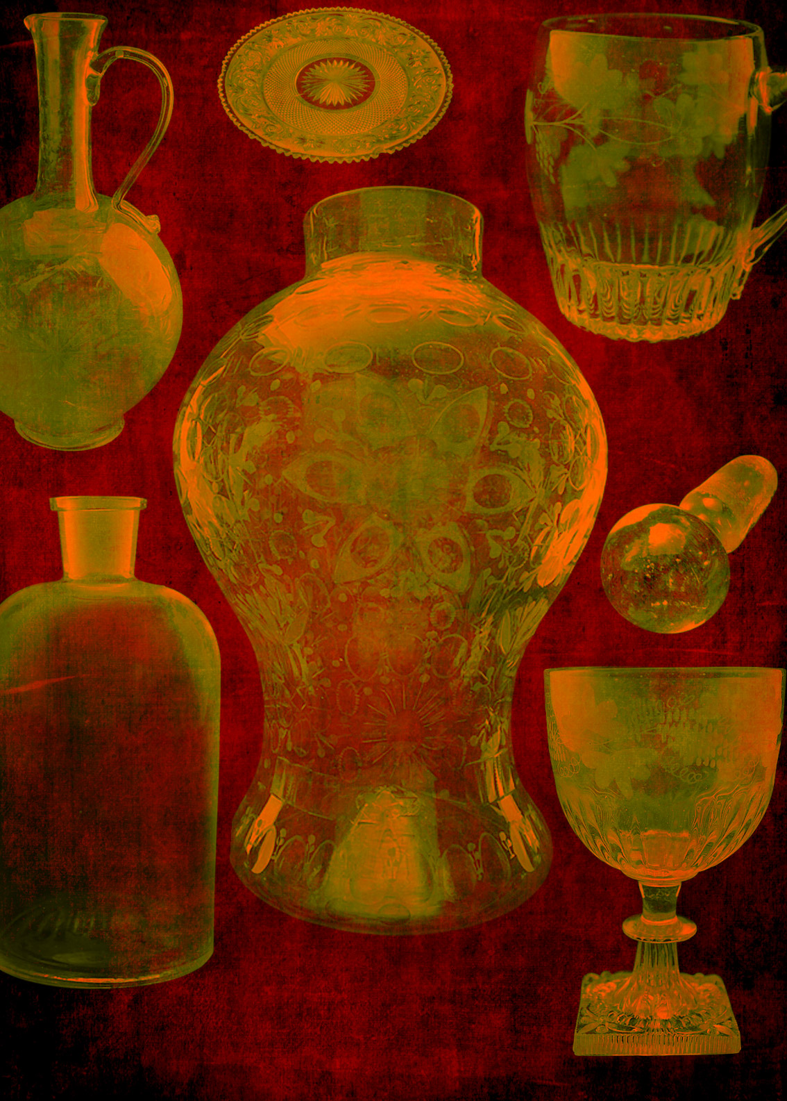 Colección de vidrio - Museo Nacional del Virreinato